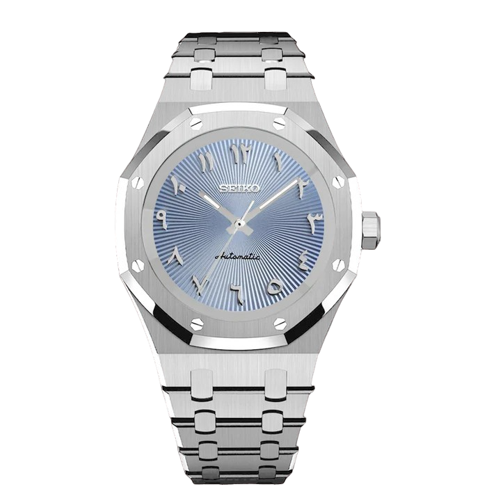 Seiko MOD AP Arabic Светло син