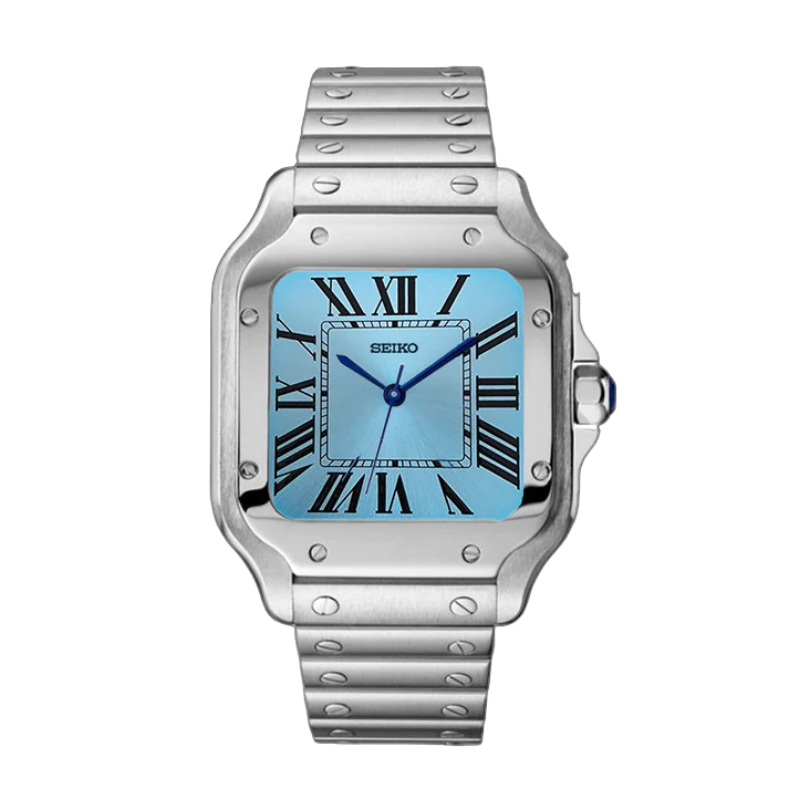 Santos Seiko MOD Светло синьо